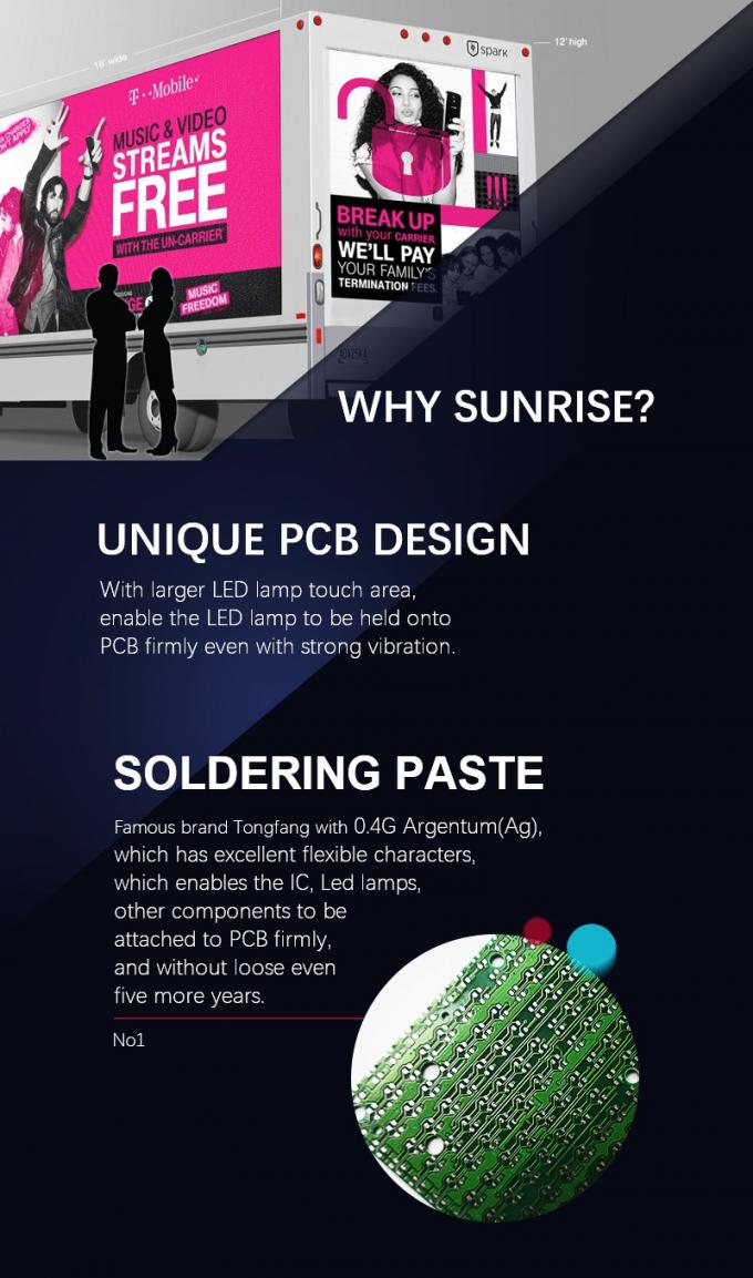 Tabla de señalización digital al aire libre Camión móvil pantalla LED de color completo P4.8 P6 P8 Camión publicidad pantalla de LED 2