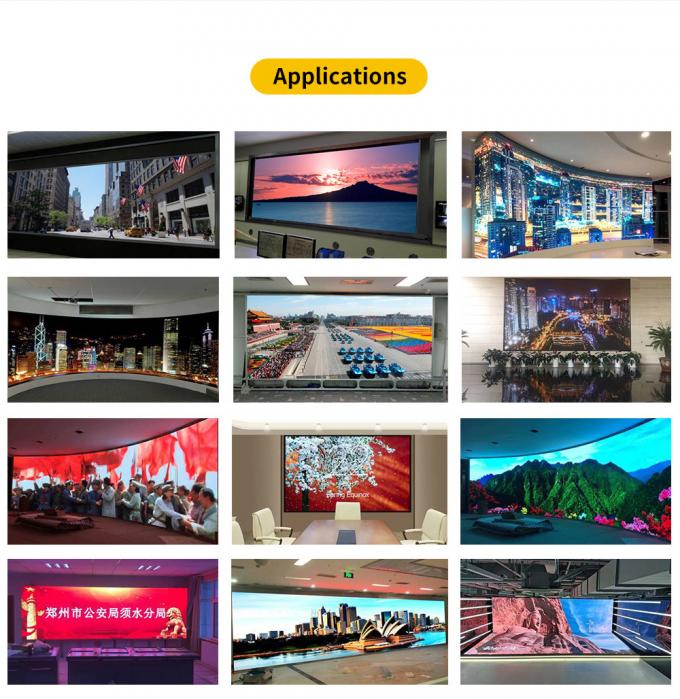 COB Pantalla LED interior P0.6 P0.78 P0.93 P1.25 P1.56 Panel 4K 8K Pantalla LED de alta definición para el montaje e instalación de paredes de video interiores 12