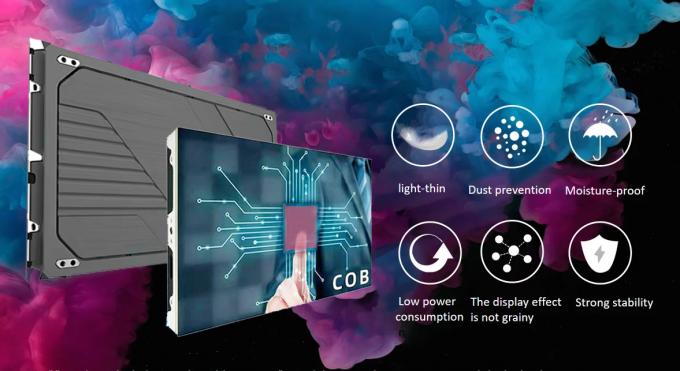 Panel de aluminio interior de fundición a presión LED de pared de video fina para aplicaciones interiores y exteriores 0