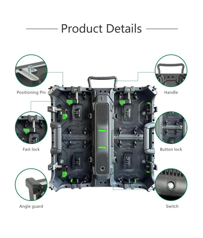 Pantallas LED de alquiler con pantalla de pared de vídeo LED de alto rendimiento P2.5 P3 P4 P5 P6 Pantalla de visualización LED exterior interior 3