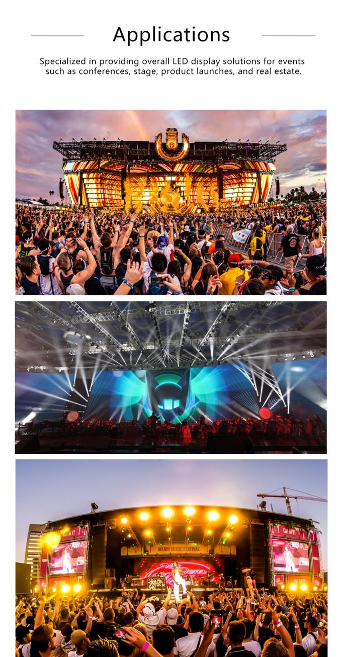 Pantallas LED de alquiler con pantalla de pared de vídeo LED de alto rendimiento P2.5 P3 P4 P5 P6 Pantalla de visualización LED exterior interior 11