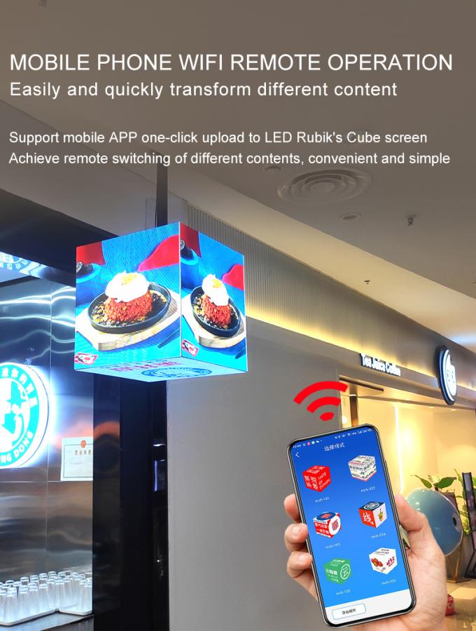 Display LED de cubo P2.5 P3 P4mm Personalizado para tiendas de venta al por menor 1