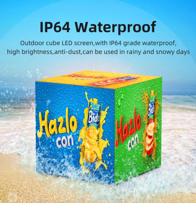 Display LED de cubo P2.5 P3 P4mm Personalizado para tiendas de venta al por menor 3