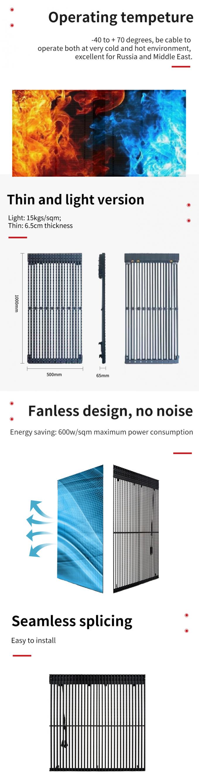 Pantalla LED transparente Pantalla LED de vidrio transparente Pantalla LED de pared de video transparente Panel flexible Pantalla LED de alto brillo 1