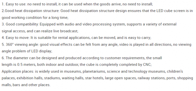 P2.5 P3 P3.91 P4.81 Pantalla LED de cubo con logotipo Pantalla LED creativa para publicidad interior y exterior 0