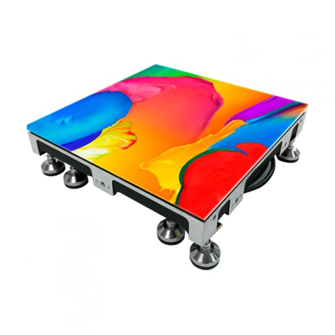 pantalla LED de piso IP65 de diseño impermeable de piso LED de pantalla de carga pesada LED de pie LED de pantalla de danza al aire libre interior 0