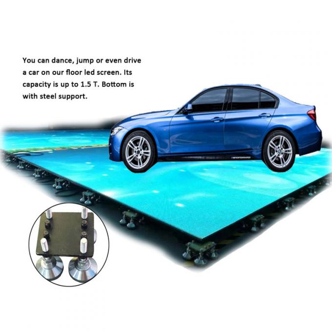 pantalla LED de piso IP65 de diseño impermeable de piso LED de pantalla de carga pesada LED de pie LED de pantalla de danza al aire libre interior 5