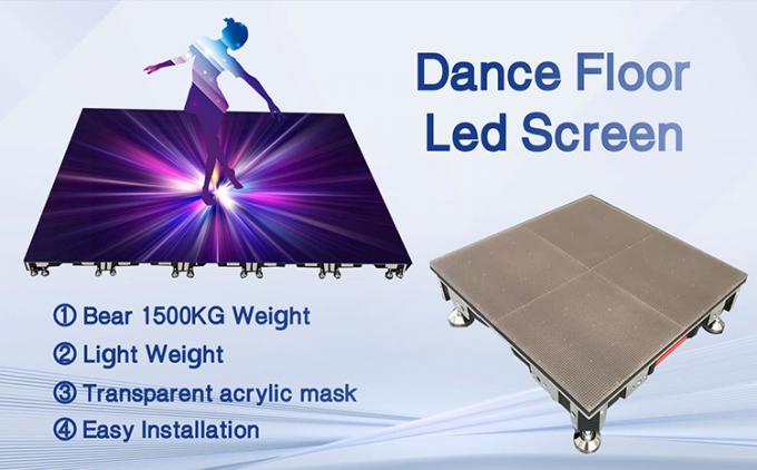 Pantalla de danza LED Panel de azulejos de alquiler 500 * 1000 Alta actualización Led escenario de bodas pantalla de pared P2.9 pantalla LED interactiva 0