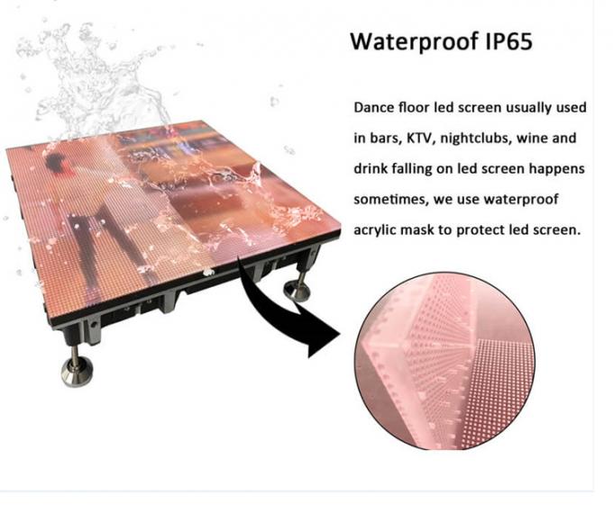 Pantalla de danza LED Panel de azulejos de alquiler 500 * 1000 Alta actualización Led escenario de bodas pantalla de pared P2.9 pantalla LED interactiva 7