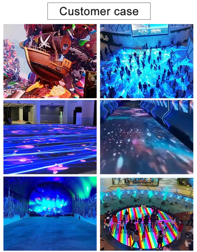 P3.91 Pista de baile Pantalla LED interactiva para interiores/exteriores 5