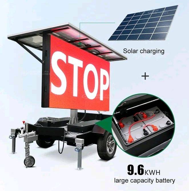 Display-trailer de pantalla LED para vehículos con pantalla LED en exteriores 5