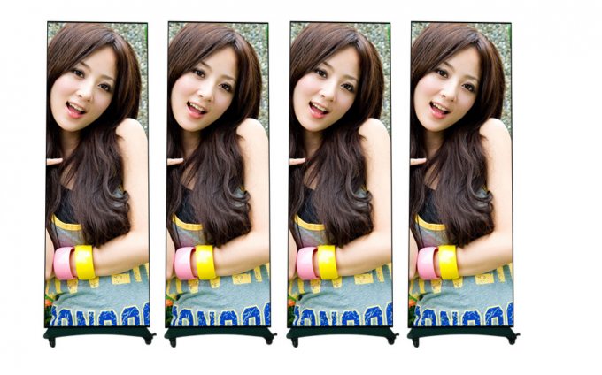 Pantalla de pantalla de cartel LED HD móvil de interior al aire libre de piso de pie P1.8 P2 Pantalla de cartel LED plegable P2.5 Pantalla de cartel LED 2