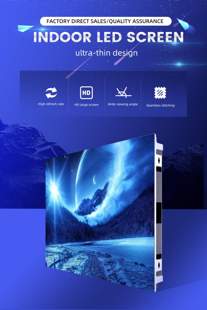 8K 4K HD P1.2 P1.5 P1.8 P2 P2.5 P3 Pantalla de panel de pared de video LED fija ultradelgada a color completo para interiores 0