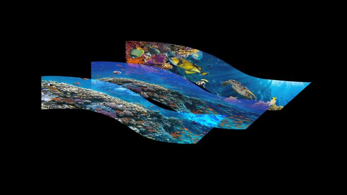 Pantalla LED Holográfica Transparente P3.91 Pantalla LED a todo color Pantalla LED Holográfica Invisible Pantalla LED Invisible 6