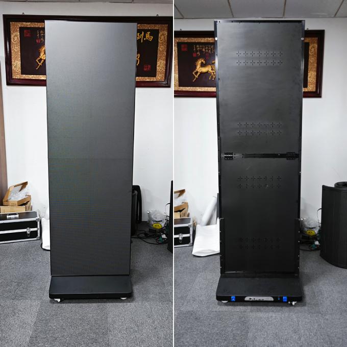 Máquina de publicidad LED plegable con pantalla portátil plegable GOB para centros comerciales 4