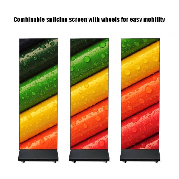 Máquina de publicidad LED plegable con pantalla portátil plegable GOB para centros comerciales 5