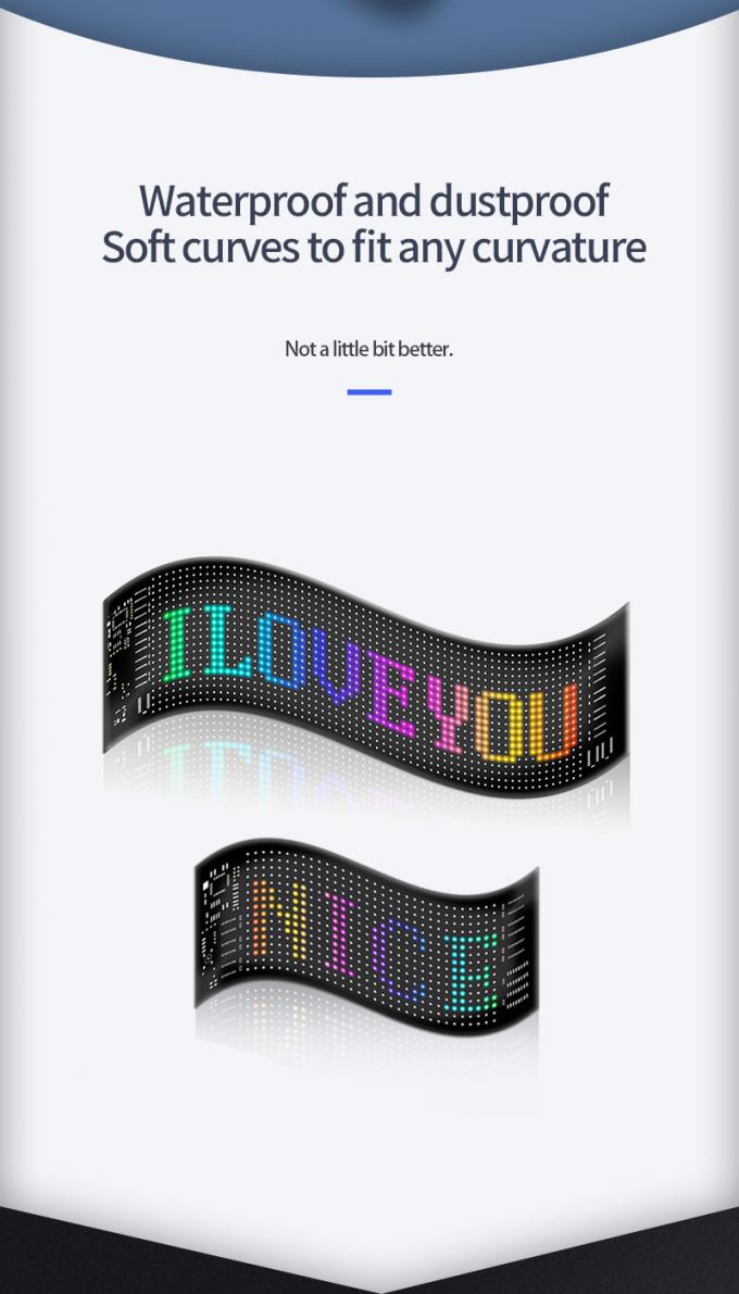 Display de señalización de LED de automóviles 16 * 64 USB programable 5V RGB Animación de patrones de texto DIY Panel de desplazamiento Control remoto Publicidad Pantalla LED 6