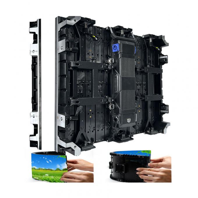 Pantalla curva interior/exterior de LED flexible de pared de vídeo alquiler de pantalla LED para actividades de exposición y escenario-P2.976 P3.91 P4.81 1