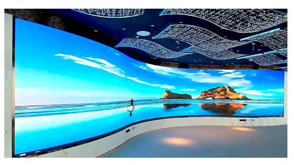 Pantalla de TV LED suave personalizable Pantalla LED flexible para interiores P3 Precio de pantalla sexy 4