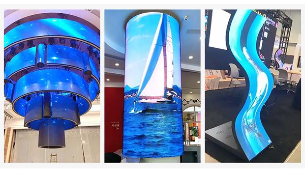 Pantalla de TV LED suave personalizable Pantalla LED flexible para interiores P3 Precio de pantalla sexy 5