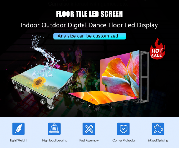 Display de panel 3D para escenarios y pisos de baile Interactiva pantalla de azulejos LED P2.6 P2.97 P3.91 pantalla de led 0
