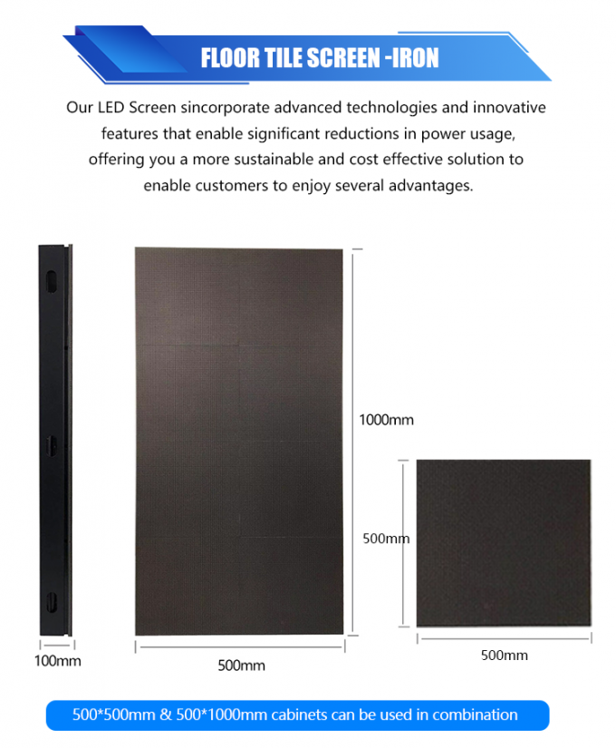 Display de panel 3D para escenarios y pisos de baile Interactiva pantalla de azulejos LED P2.6 P2.97 P3.91 pantalla de led 7