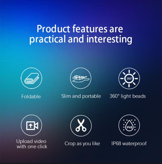 Pantalla LED voladora con pantalla de alfombra mágica de dron pantalla de película LED recargable para publicidad al aire libre personalizada 1