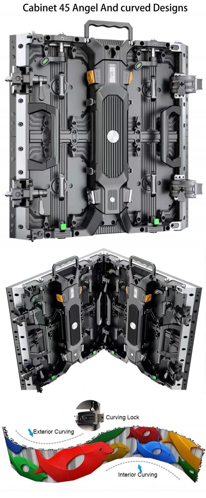 Pantalla LED para interior y exterior P1.56 P1.95 P2.6 P2.97 P3.91 para panel de visualización de pared de video para el escenario 2