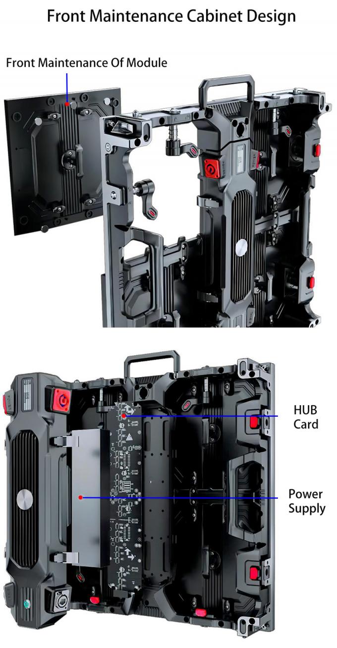 Pantalla LED para interior y exterior P1.56 P1.95 P2.6 P2.97 P3.91 para panel de visualización de pared de video para el escenario 3