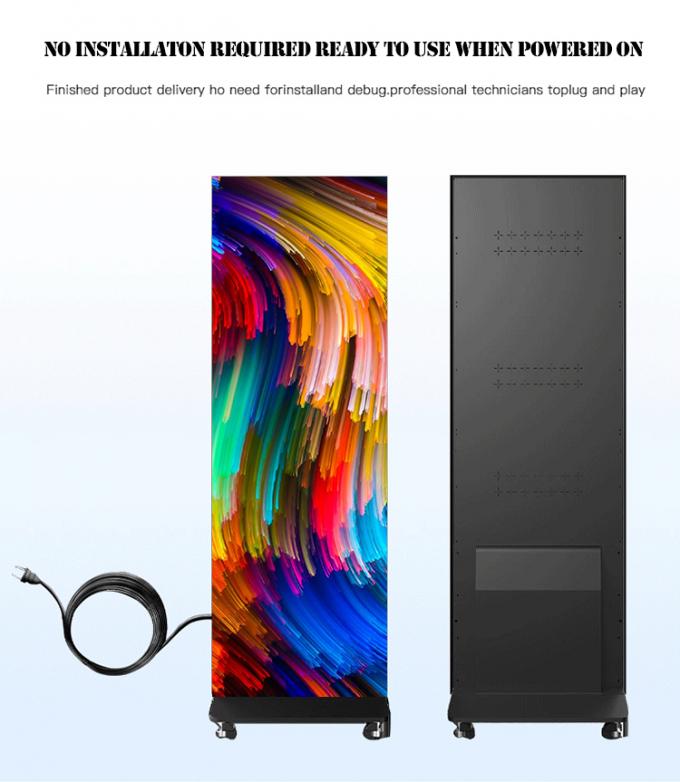 P2.5 Cartel LED plegable para interiores, exhibición de productos publicitarios LED 4