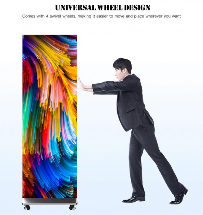 P2.5 Cartel LED plegable para interiores, exhibición de productos publicitarios LED 7