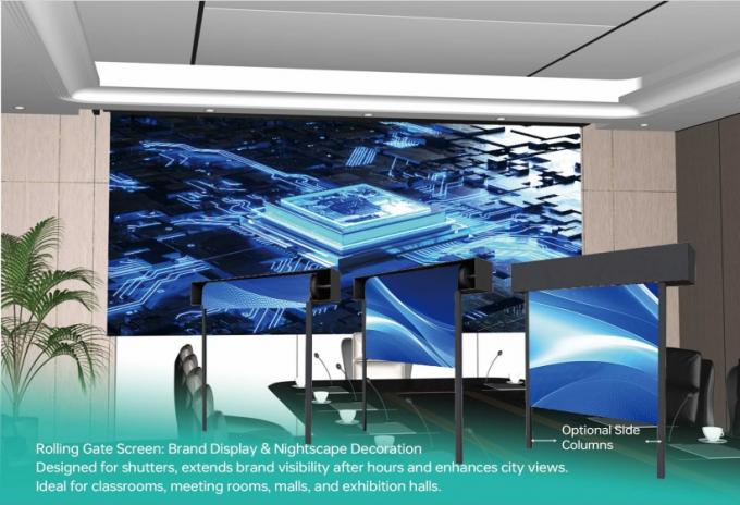 Pantalla LED enrollable GOB, panel LED, letrero LED, valla publicitaria LED, pantalla LED 2