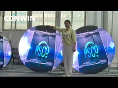 Venta al por menor Display LED redondo Display LED circular Pantalla LED de forma redonda capacitiva Video LED para publicidad