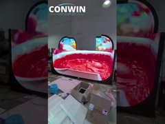 Panel de pantalla de LED suave curvado Flexible para servicio frontal en interiores 240X120mm