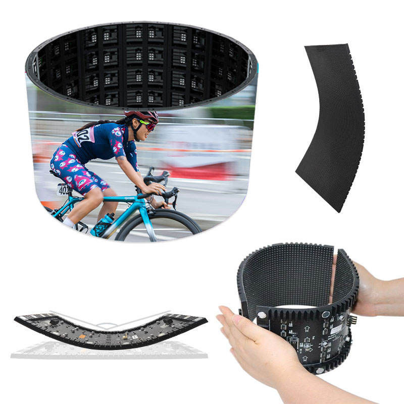 P1.5 P2.5 P4 Led Soft Screen Indoor Outdoor Led Curved Soft Vertical Flexible Ads Display Screen